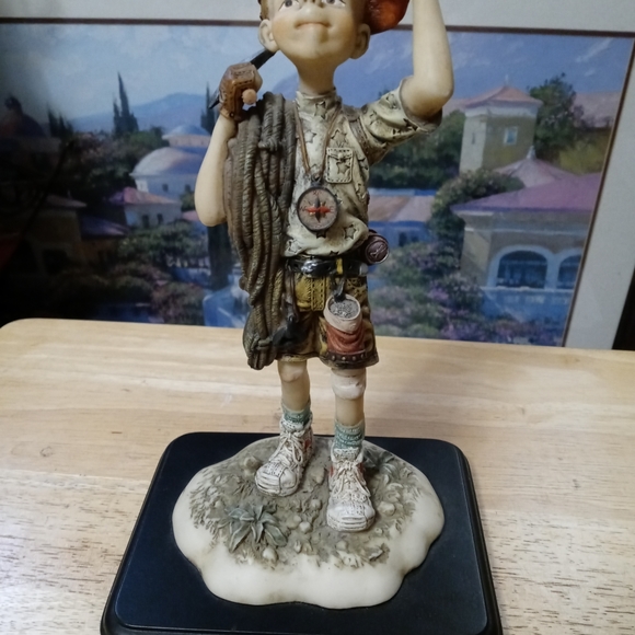 THE BEACHCOMERS COASTAL⛵🐧10.5",LIFE RESIN FIGURINE 1989 DECOR. - Picture 2 of 16